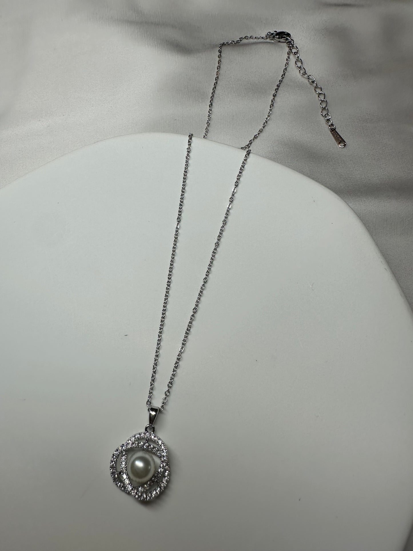 Halskette Pearly Glam - aus Edelstahl