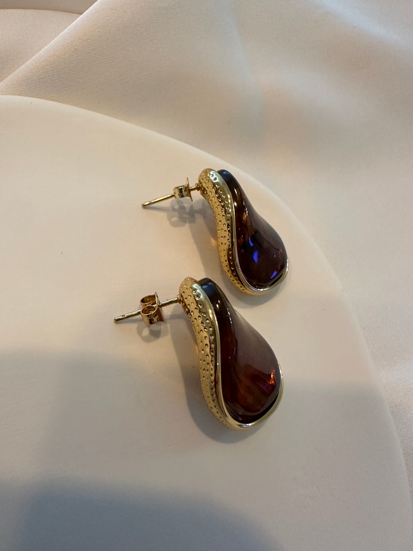 Ohrringe Honey Plate - aus Edelstahl