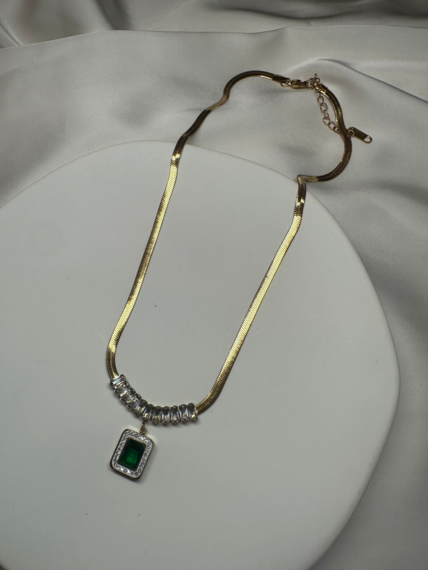 Halskette Verde Royale - aus Edelstahl