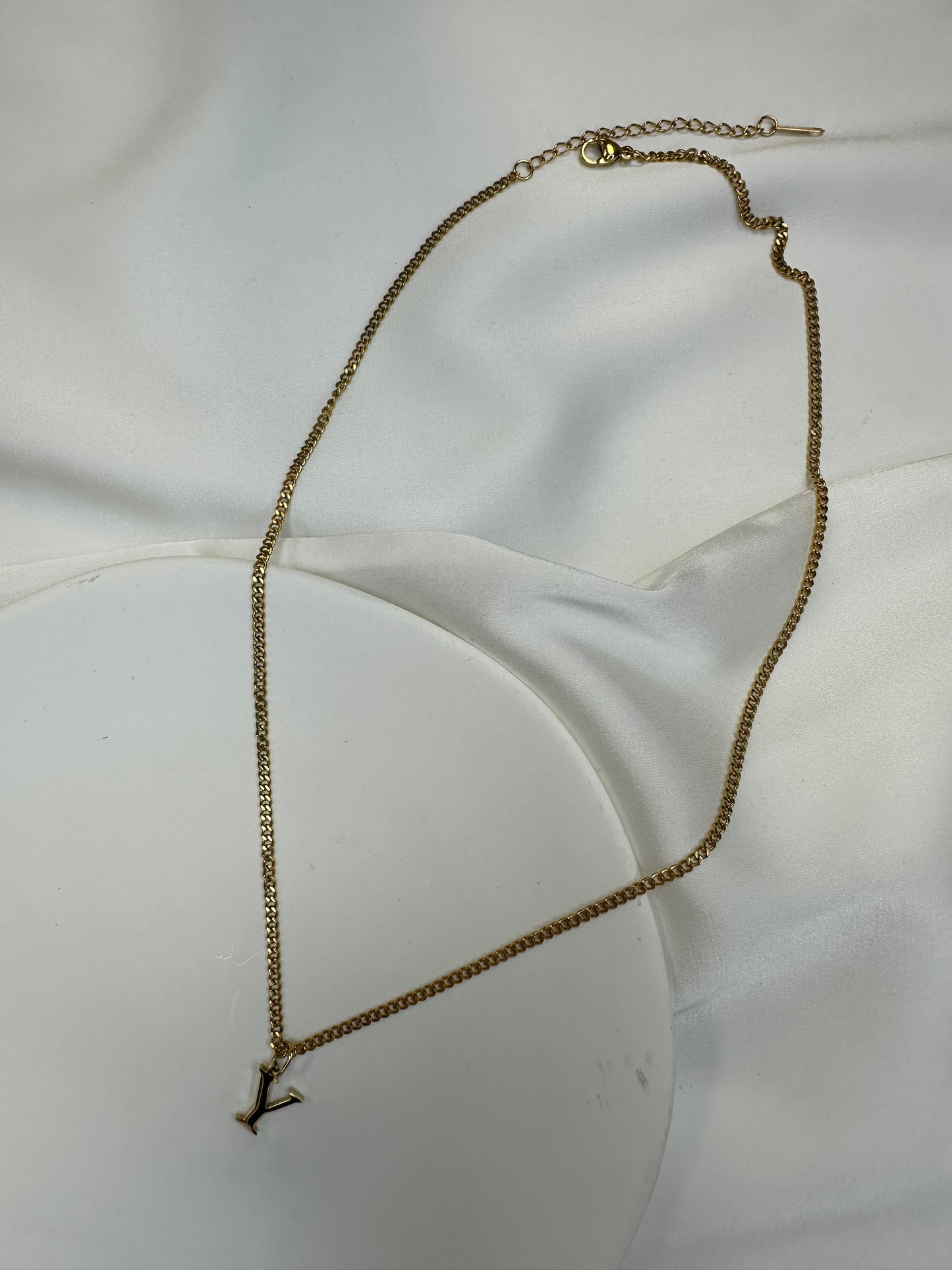 Halskette Luxe Initial - aus Edelstahl