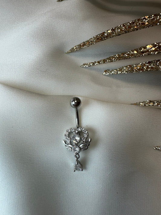 Bauchnabelpiercing Heart - aus Edelstahl