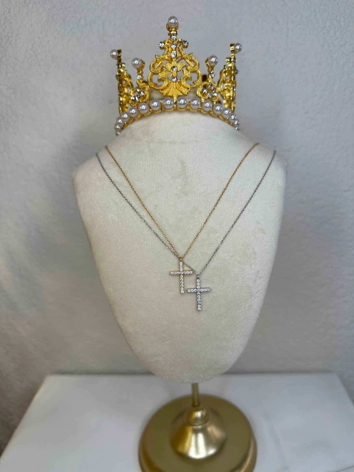 Halskette Kreuz - aus 925 Silber