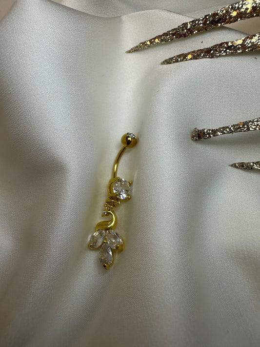 Bauchnabelpiercing Swan - aus Edelstahl