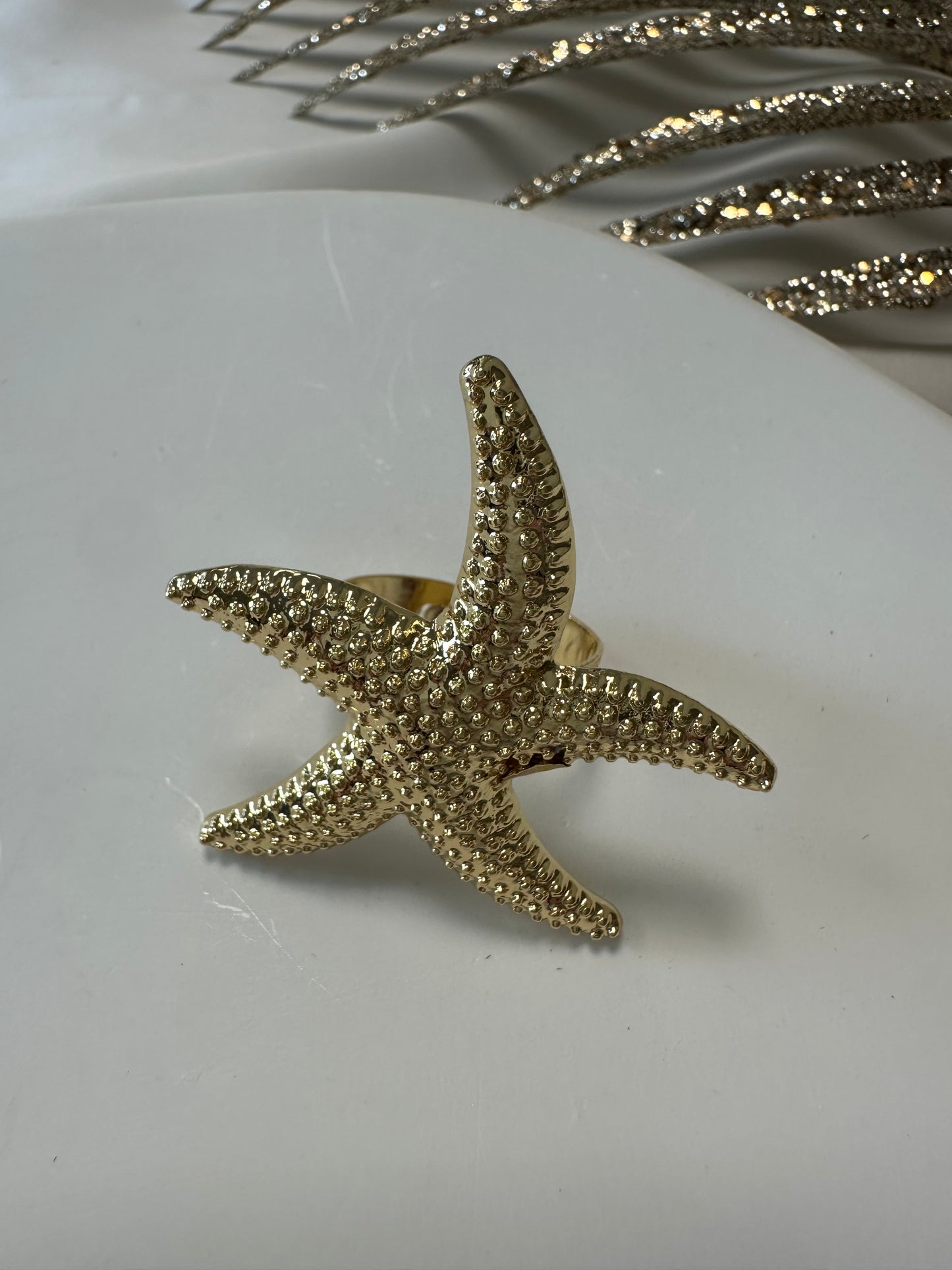 Ring Starfish - aus Edelstahl