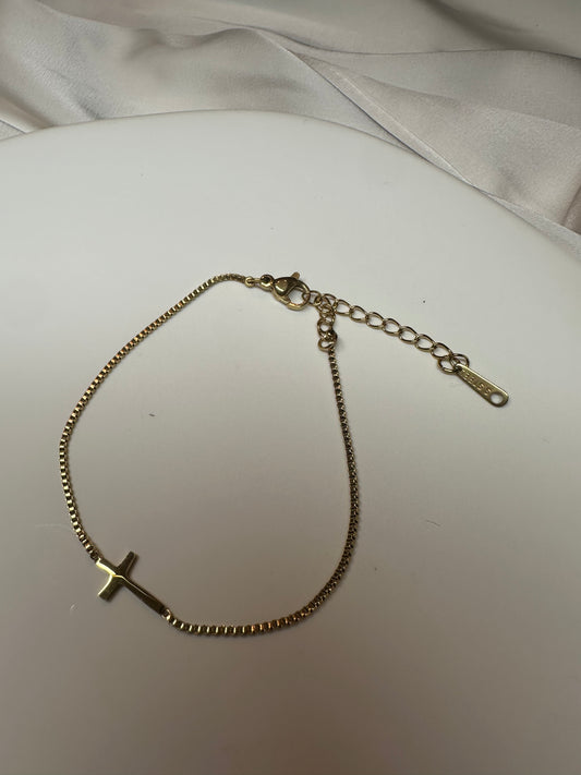 Armband Kreuz - aus Edelstahl