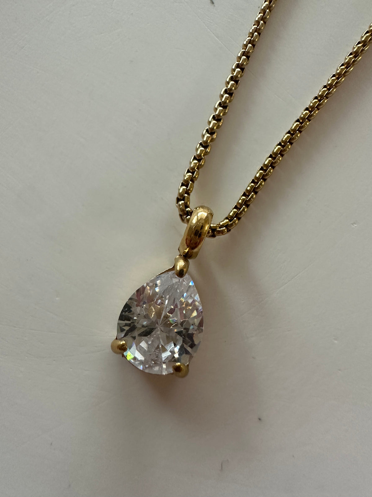 Halskette Kristal - aus Edelstahl