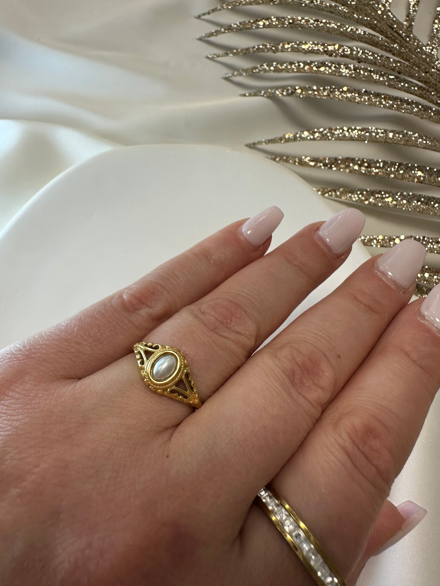 Ring Pearly - aus Edelstahl