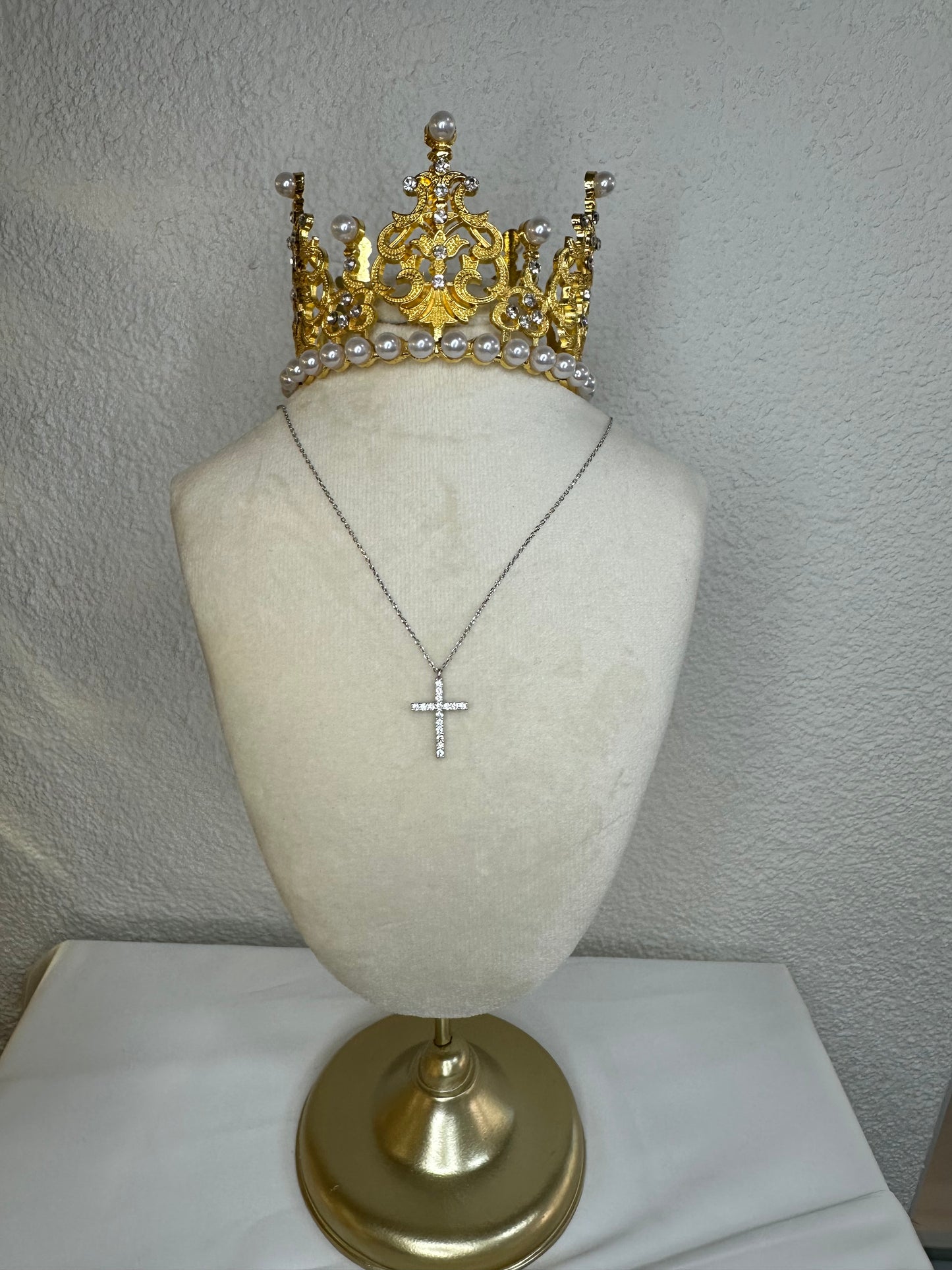 Halskette Kreuz - aus 925 Silber