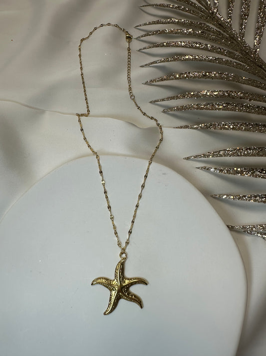 Halskette Starfish - aus Edelstahl