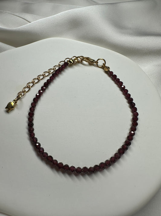 Armband Red Stone - aus Edelstahl
