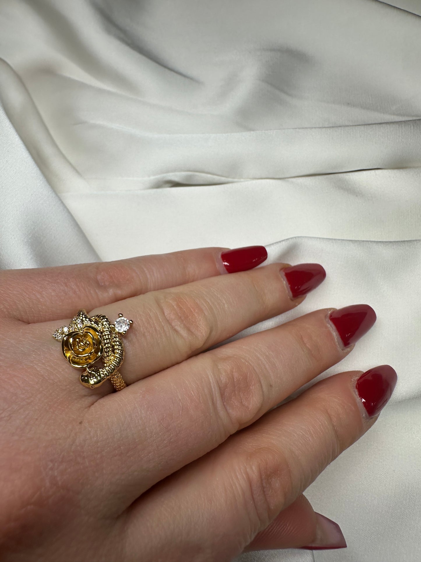 Ring Rose - aus Edelstahl