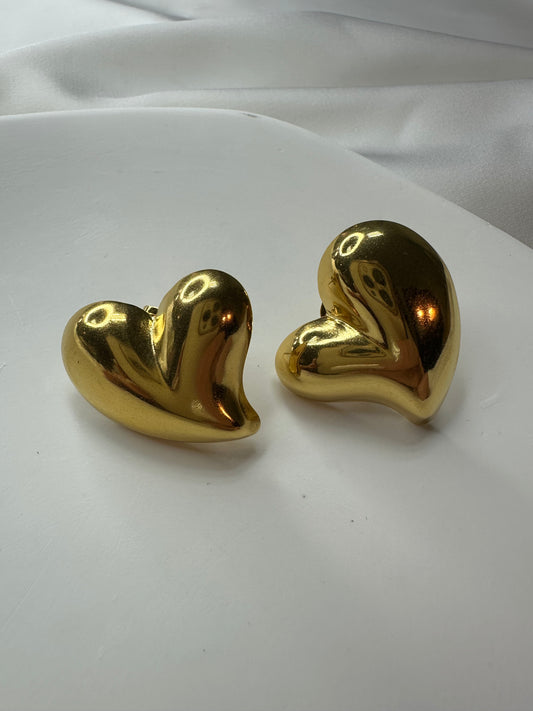 Ohrringe Love Heart - aus Edelstahl