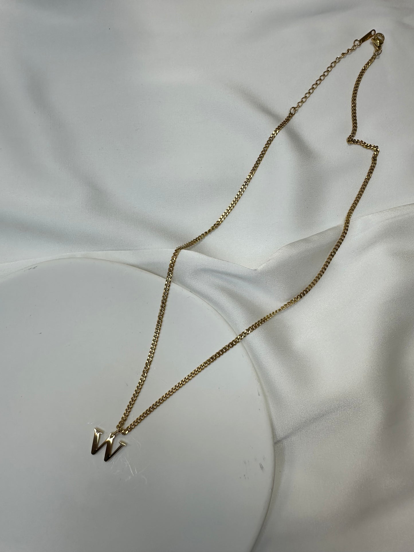Halskette Luxe Initial - aus Edelstahl