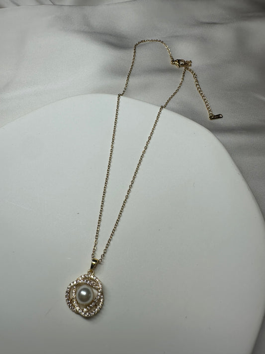 Halskette Pearly Glam - aus Edelstahl