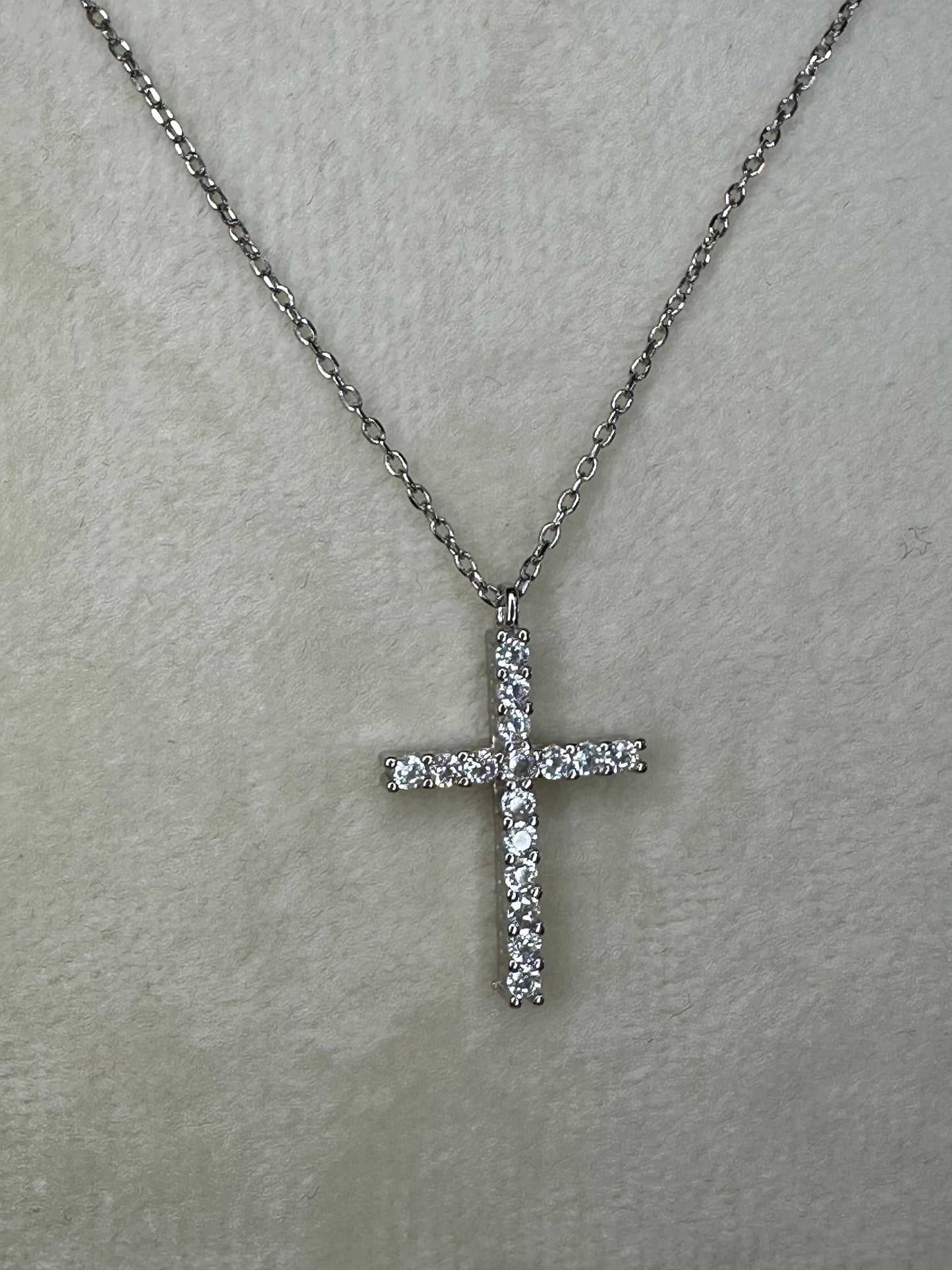 Halskette Kreuz - aus 925 Silber