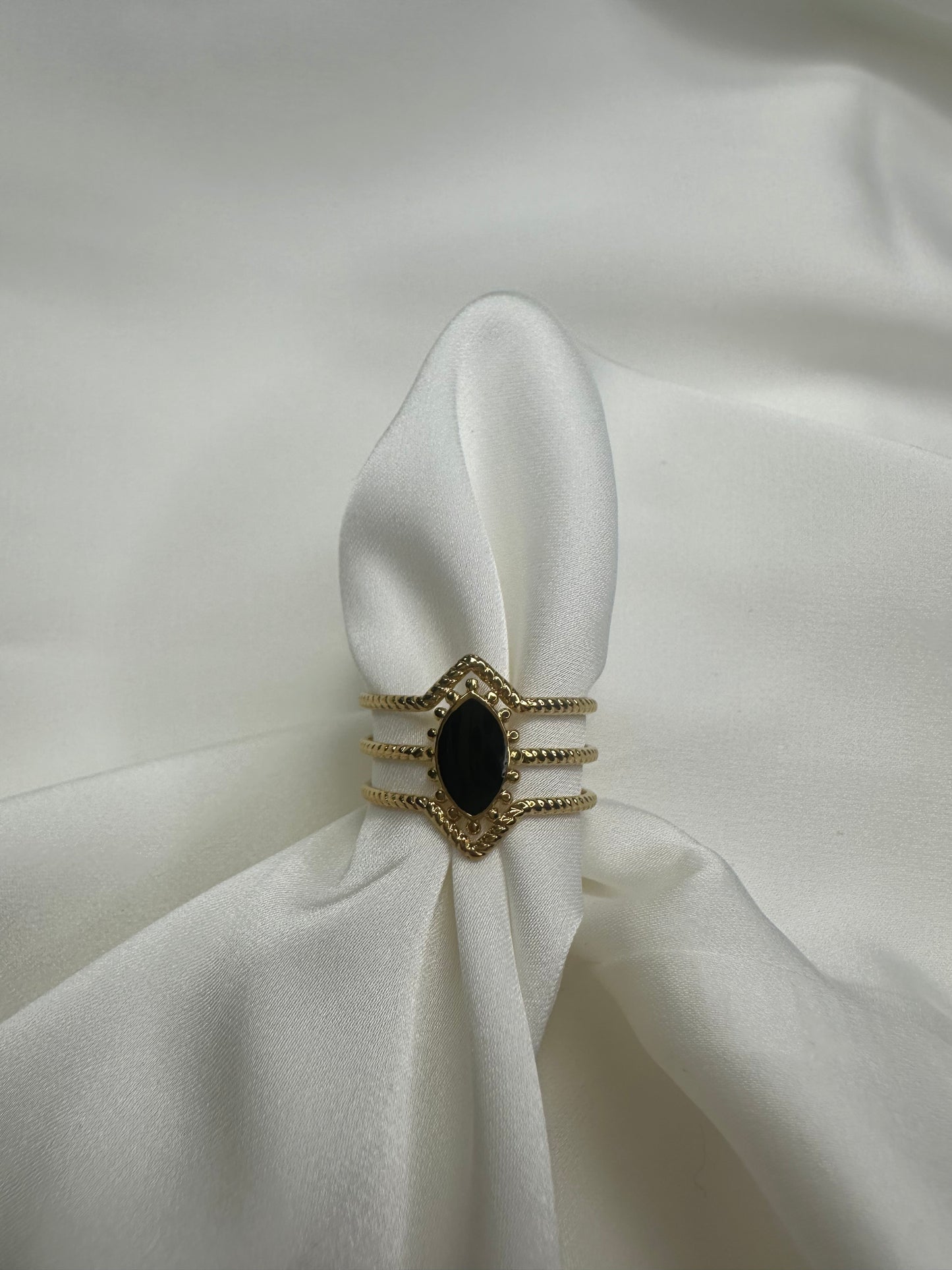 Ring Pearl Stone - aus Edelstahl