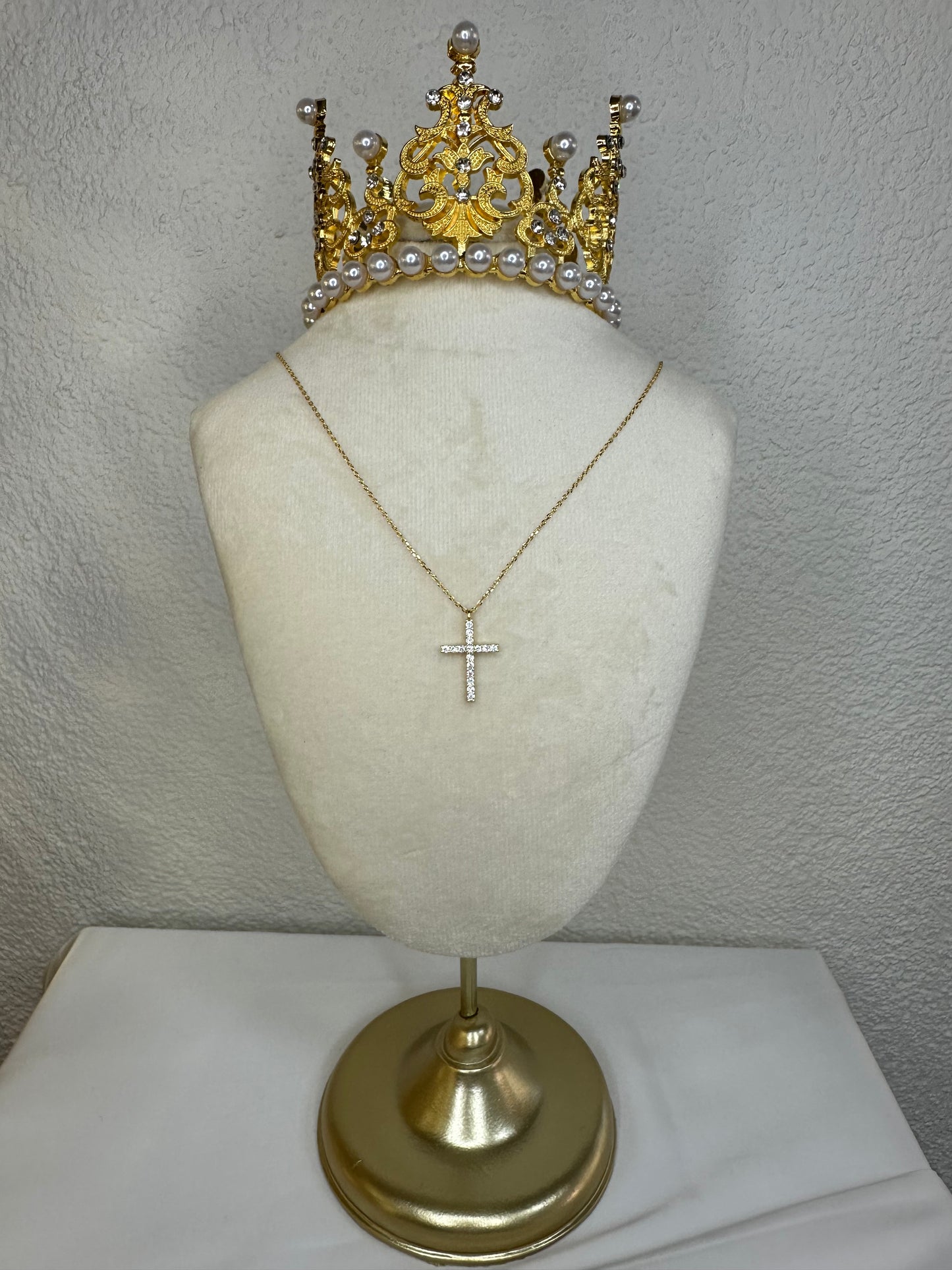 Halskette Kreuz - aus 925 Silber