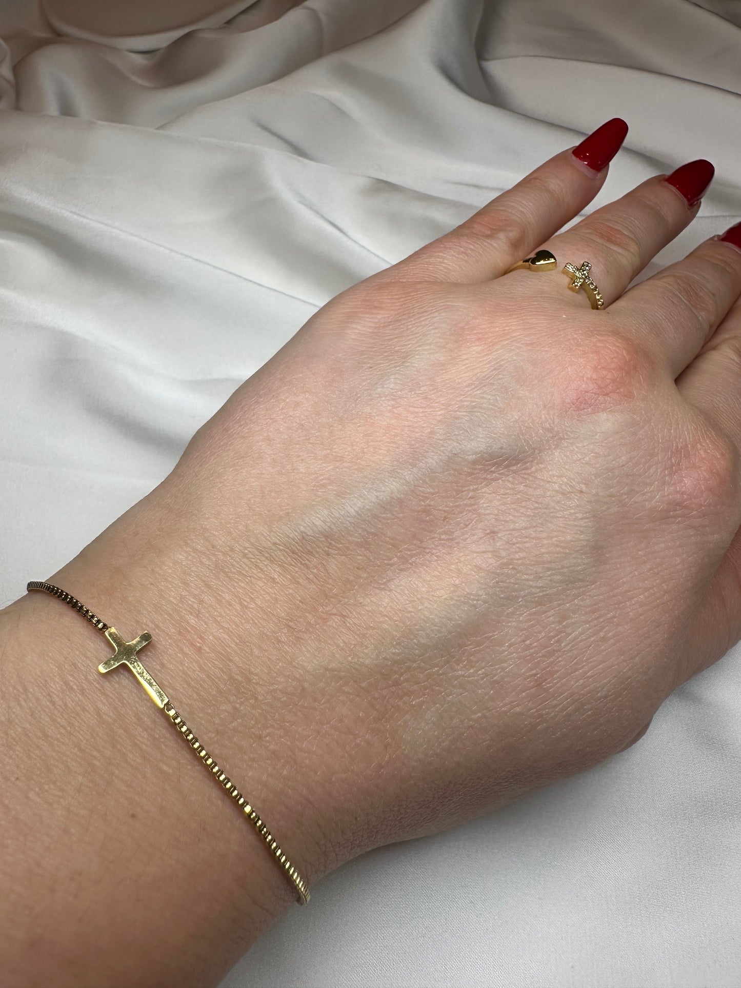 Armband Kreuz - aus Edelstahl