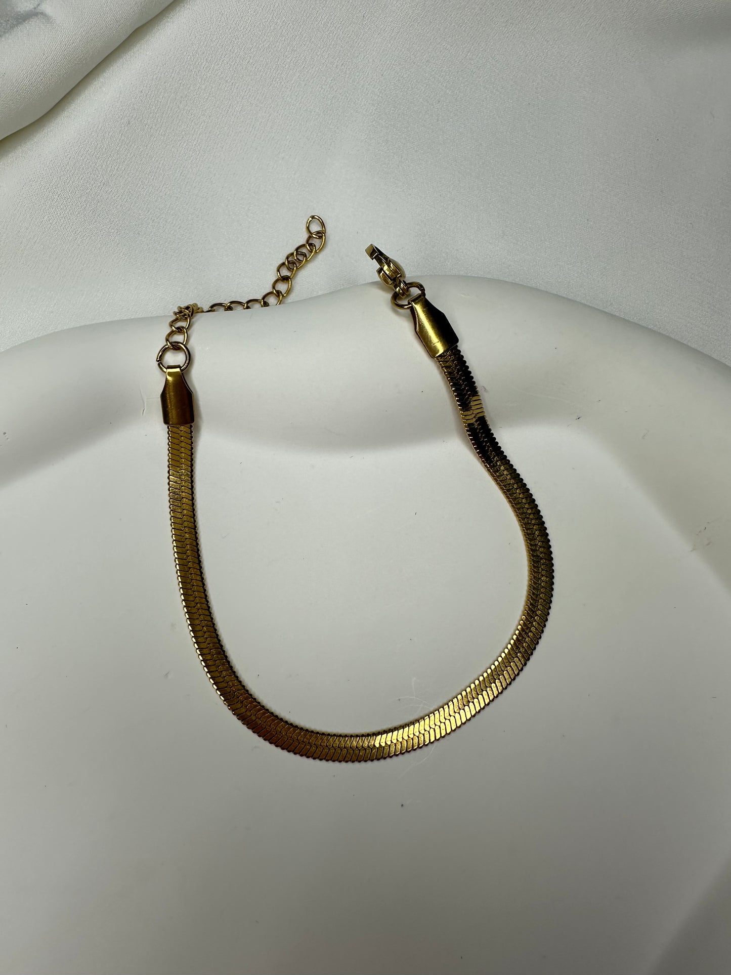 Bracciale Serpentia – bracciale serpente in acciaio inossidabile, placcato oro 18 carati