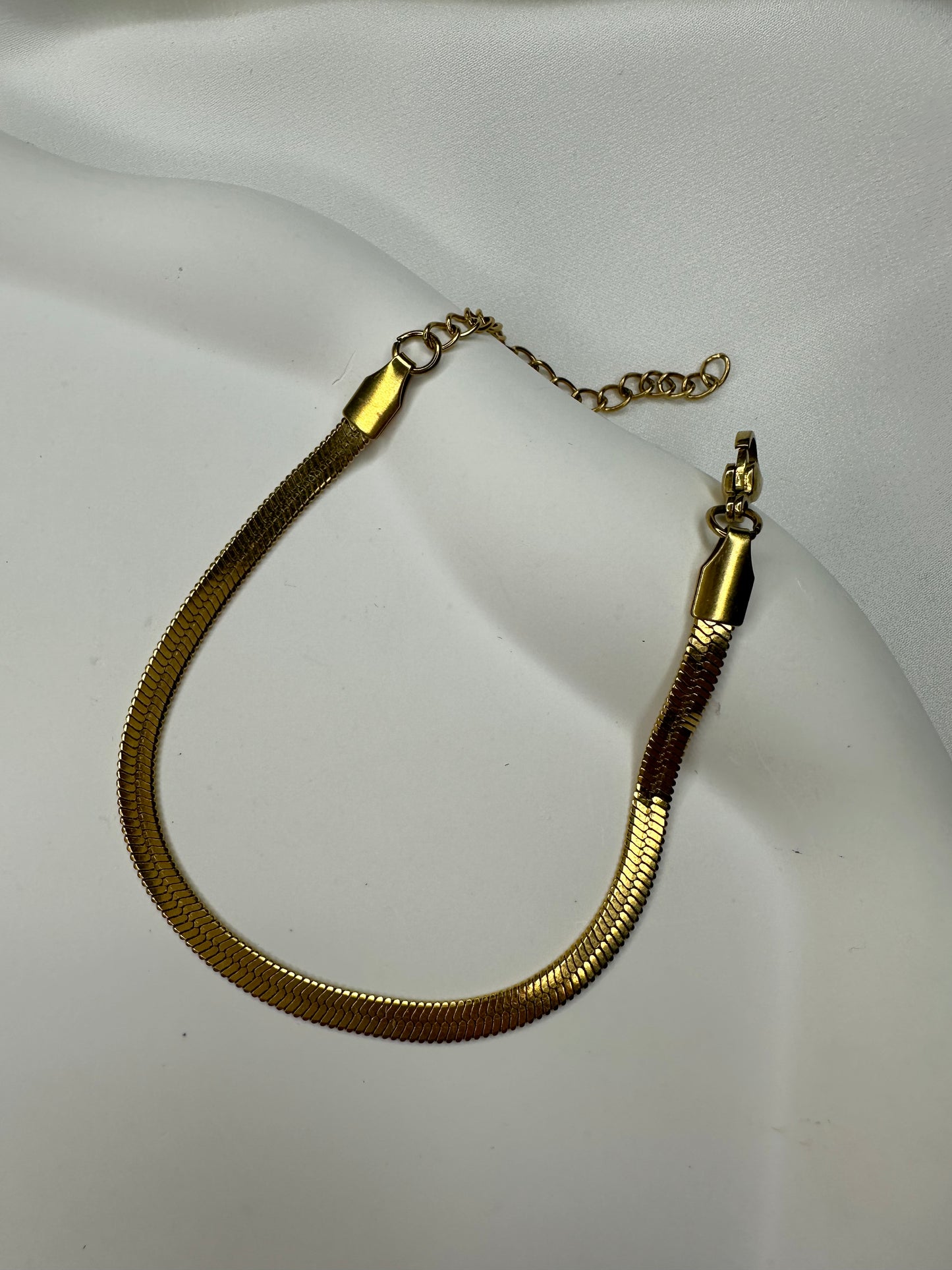 Bracciale Serpentia – bracciale serpente in acciaio inossidabile, placcato oro 18 carati