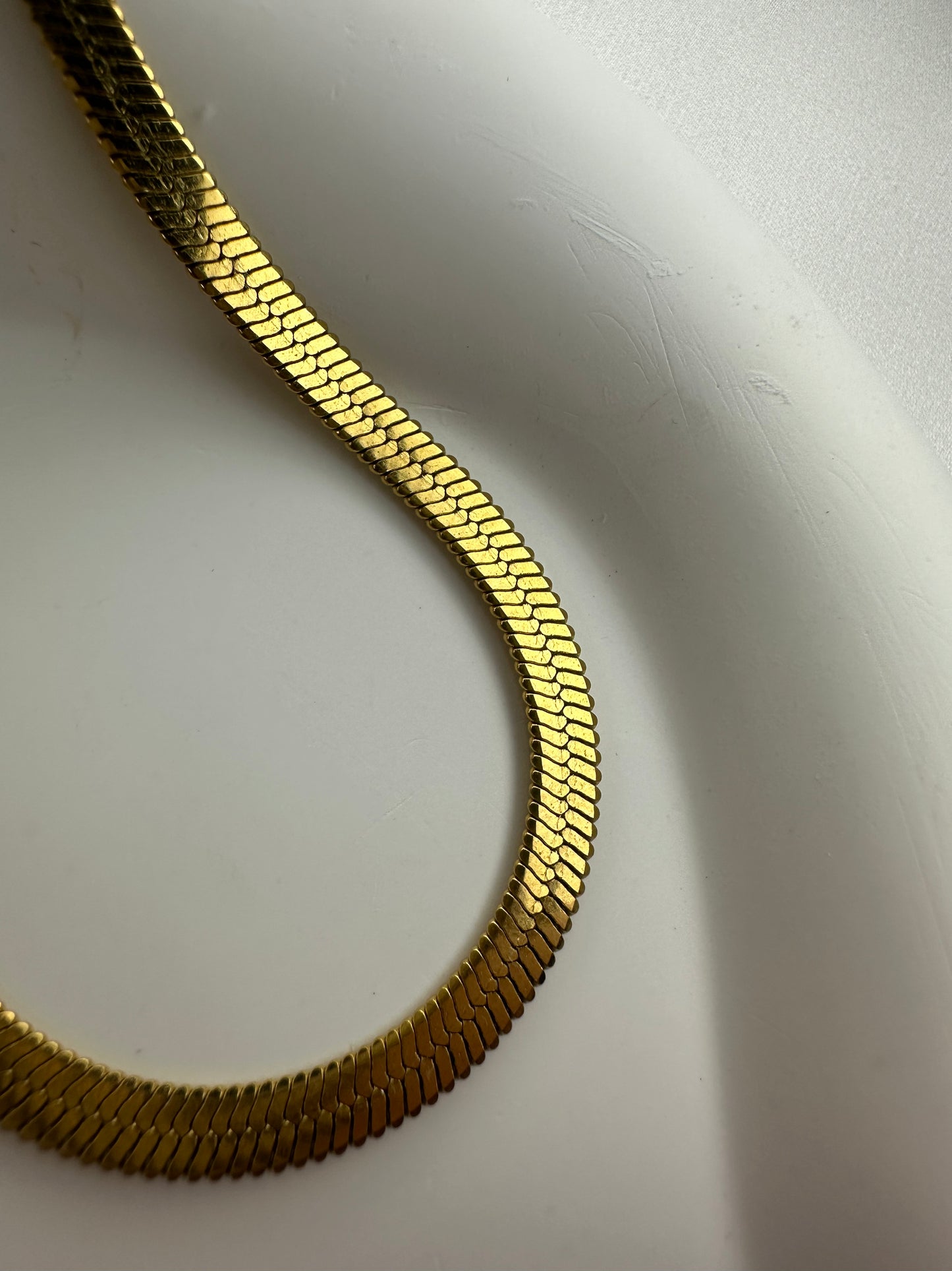 Bracciale Serpentia – bracciale serpente in acciaio inossidabile, placcato oro 18 carati